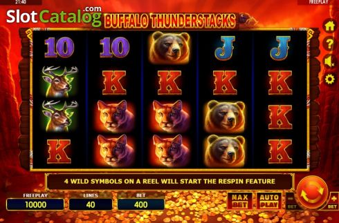 Скрин2. Buffalo Thunderstacks слот