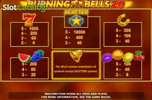 Скрин9. Burning Bells 20 слот
