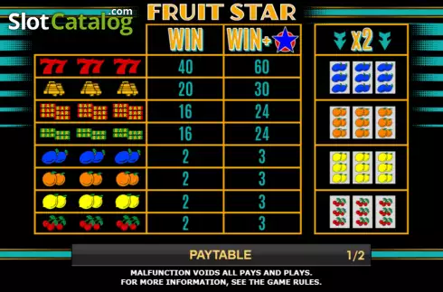 Скрин5. Fruit Star слот