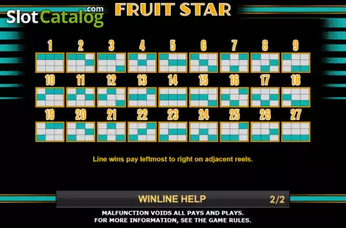 Скрин6. Fruit Star слот
