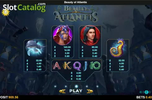 Скрин6. Beauty of Atlantis слот