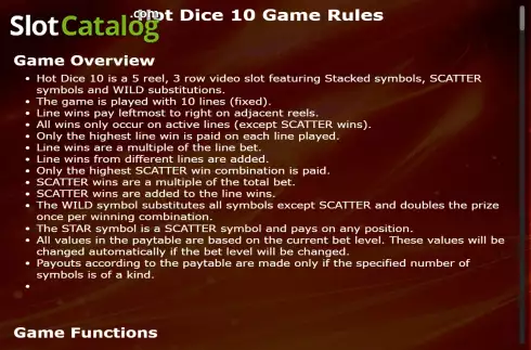 Скрин9. Hot Dice 10 (Amatic Industries) слот
