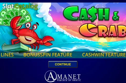 Скрин2. Cash & Crab (Amatic Industries) слот