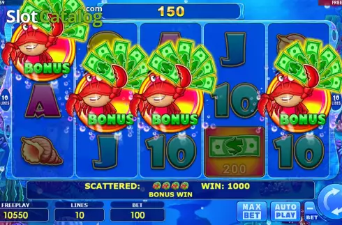Скрин6. Cash & Crab (Amatic Industries) слот
