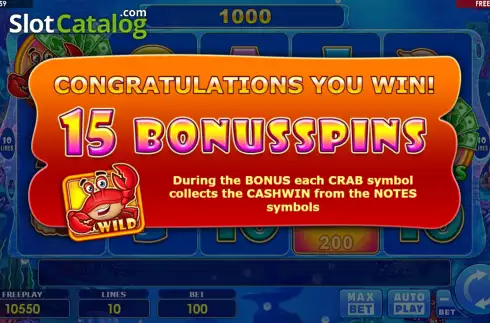 Скрин7. Cash & Crab (Amatic Industries) слот