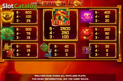 Скрин5. Dragon Pot слот