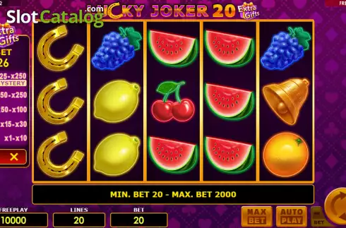Скрин2. Lucky Joker 20 Extra Gifts слот