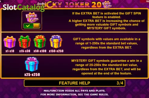 Скрин8. Lucky Joker 20 Extra Gifts слот