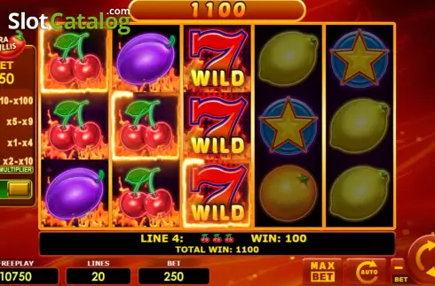 Скрин3. Hot Fruits 20 Extra Chillis слот