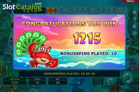 Скрин3. Bigger Cash & Crab слот