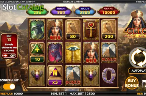 Скрин2. Cleo Legends of Egypt слот