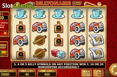 Скрин2. Billyonaire Bonus Hunt слот