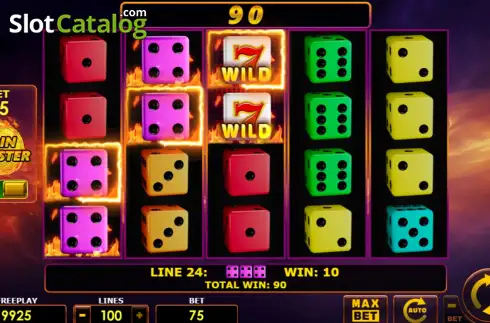 Скрин3. Blazing Coins 100 Dice слот