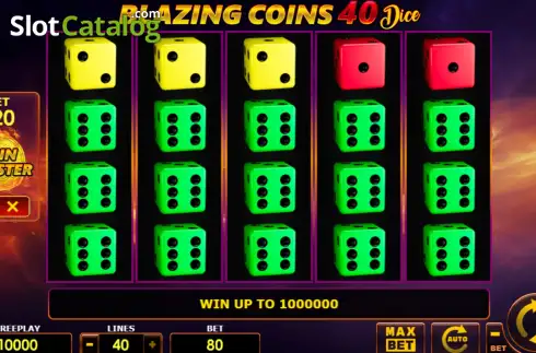 Скрин2. Blazing Coins 40 Dice слот
