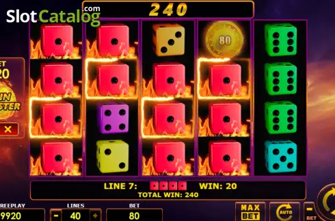 Скрин3. Blazing Coins 40 Dice слот