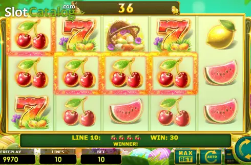Скрин3. Lady Fruits 10 Easter слот