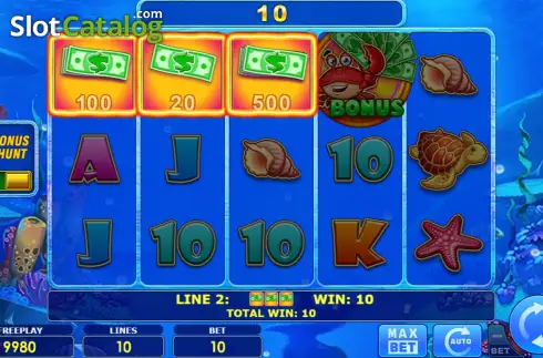 Скрин3. Cash & Crab Bonus Hunt слот