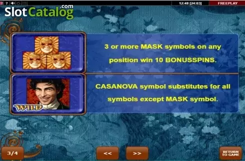 Скрин4. Casanova слот