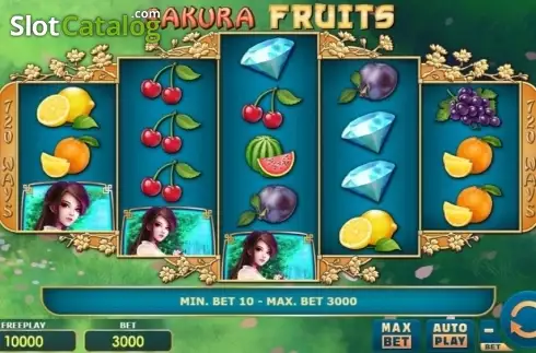Скрин2. Sakura Fruits слот