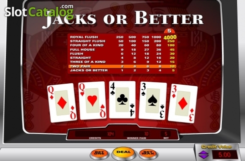Скрин3. Jacks or Better (Amaya) слот