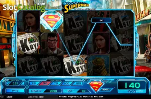 Скрин7. Superman: Last Son of Krypton слот