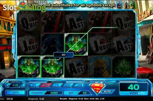 Скрин8. Superman: Last Son of Krypton слот