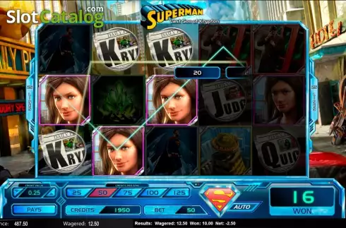 Скрин9. Superman: Last Son of Krypton слот