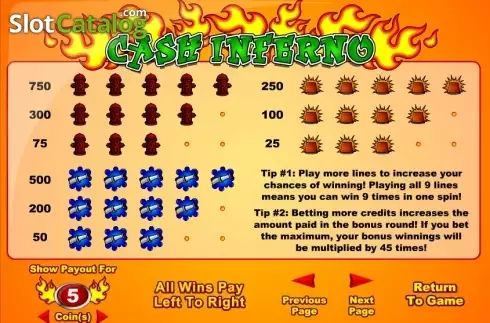 Скрин4. Cash Inferno слот