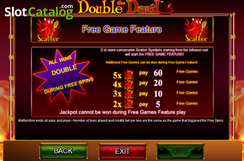Скрин6. Double the Devil слот