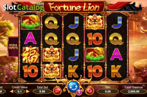 Скрин2. Fortune Lion (Ameba) слот