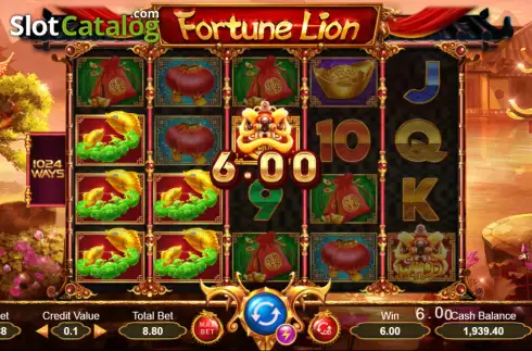 Скрин4. Fortune Lion (Ameba) слот