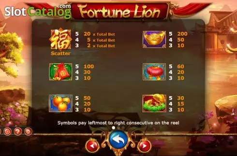 Скрин5. Fortune Lion (Ameba) слот