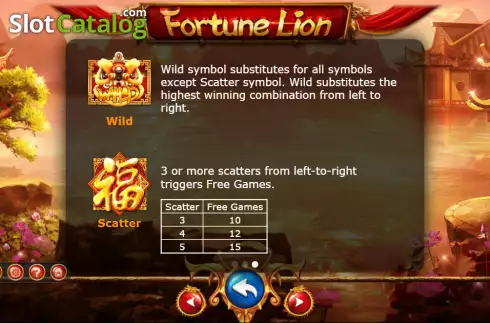 Скрин7. Fortune Lion (Ameba) слот