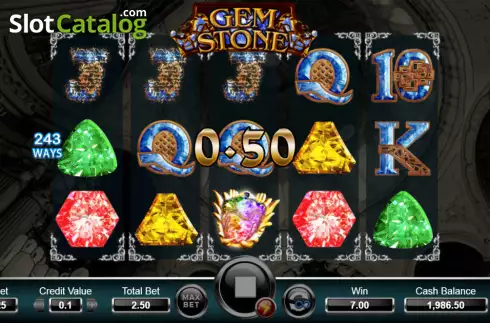Скрин3. Gemstone (Ameba) слот