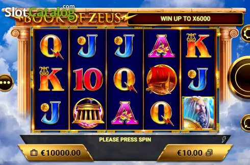 Скрин2. Book of Zeus слот