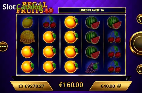 Скрин4. Regal Fruits 40 слот