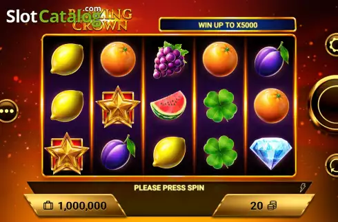 Скрин2. Blazing Crown слот