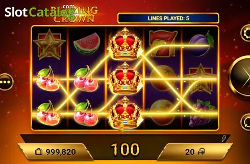 Скрин4. Blazing Crown слот