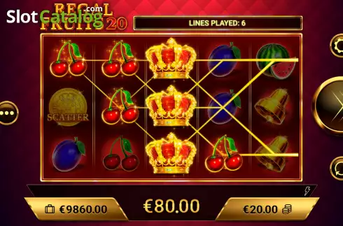 Скрин5. Regal Fruits 20 слот