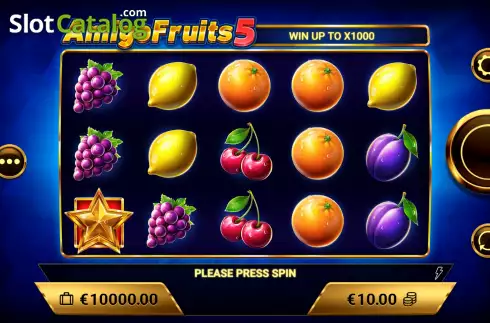Скрин2. Amigo Fruits 5 слот