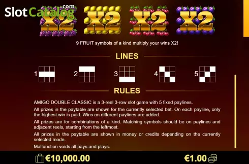 Скрин7. Amigo Double Classic слот