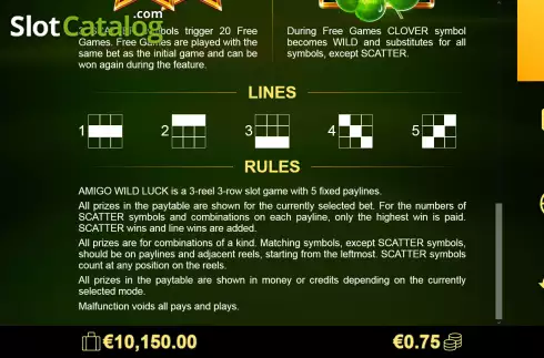 Скрин7. Amigo Wild Luck слот