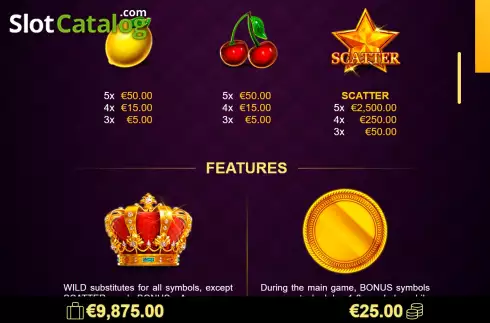 Скрин6. Regal Crown 25 слот