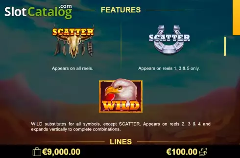Скрин7. Eagle Wilds слот