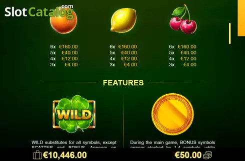 Скрин6. Amigo Lucky Fruits Pin Win слот