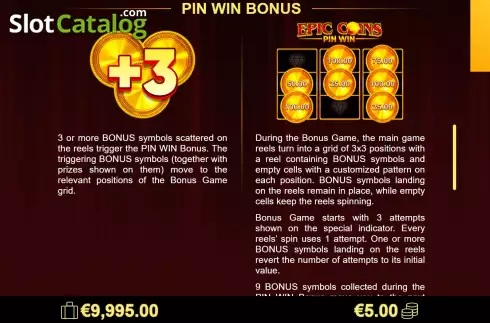 Скрин7. Epic Coins слот