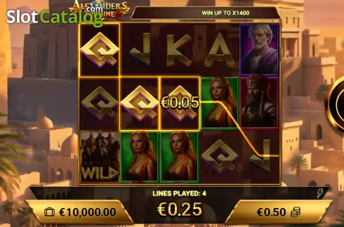Скрин3. Alexander's Fortune слот