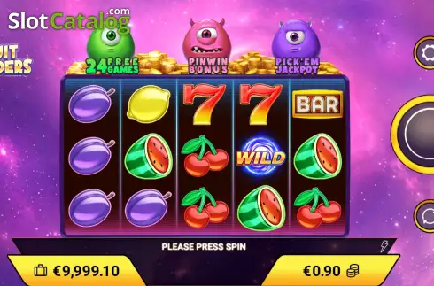 Скрин2. Fruit Invaders слот