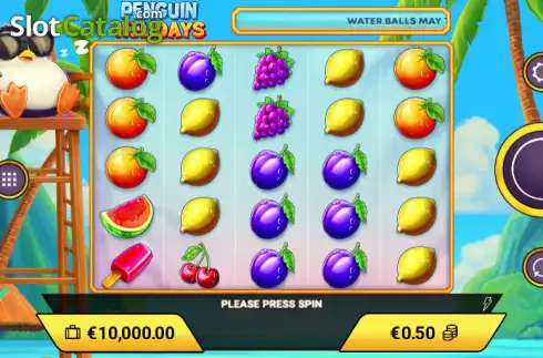 Скрин2. Penguin Holidays слот