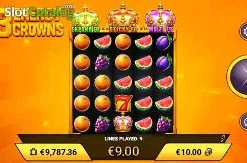 Скрин2. 3 Energy Crowns слот